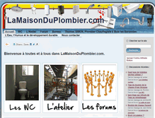 Tablet Screenshot of lamaisonduplombier.com